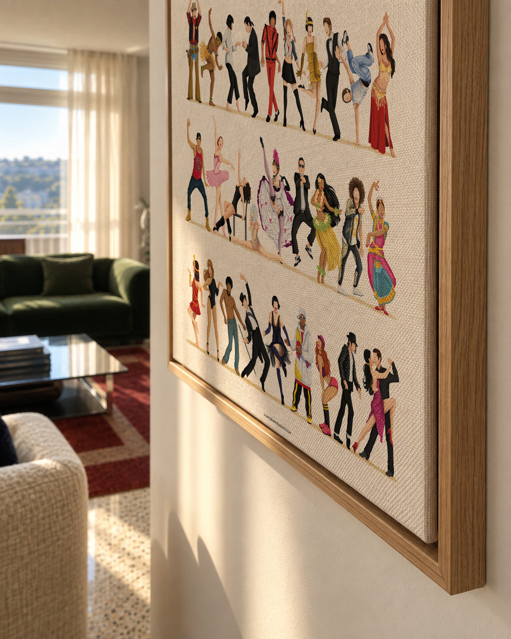 Everybody Dance Now - Framed canvas detail