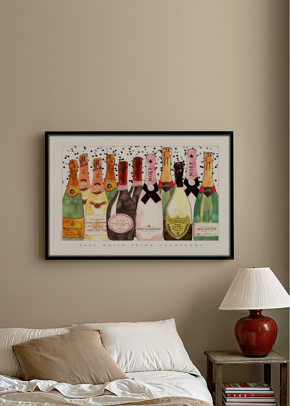 All the champagne