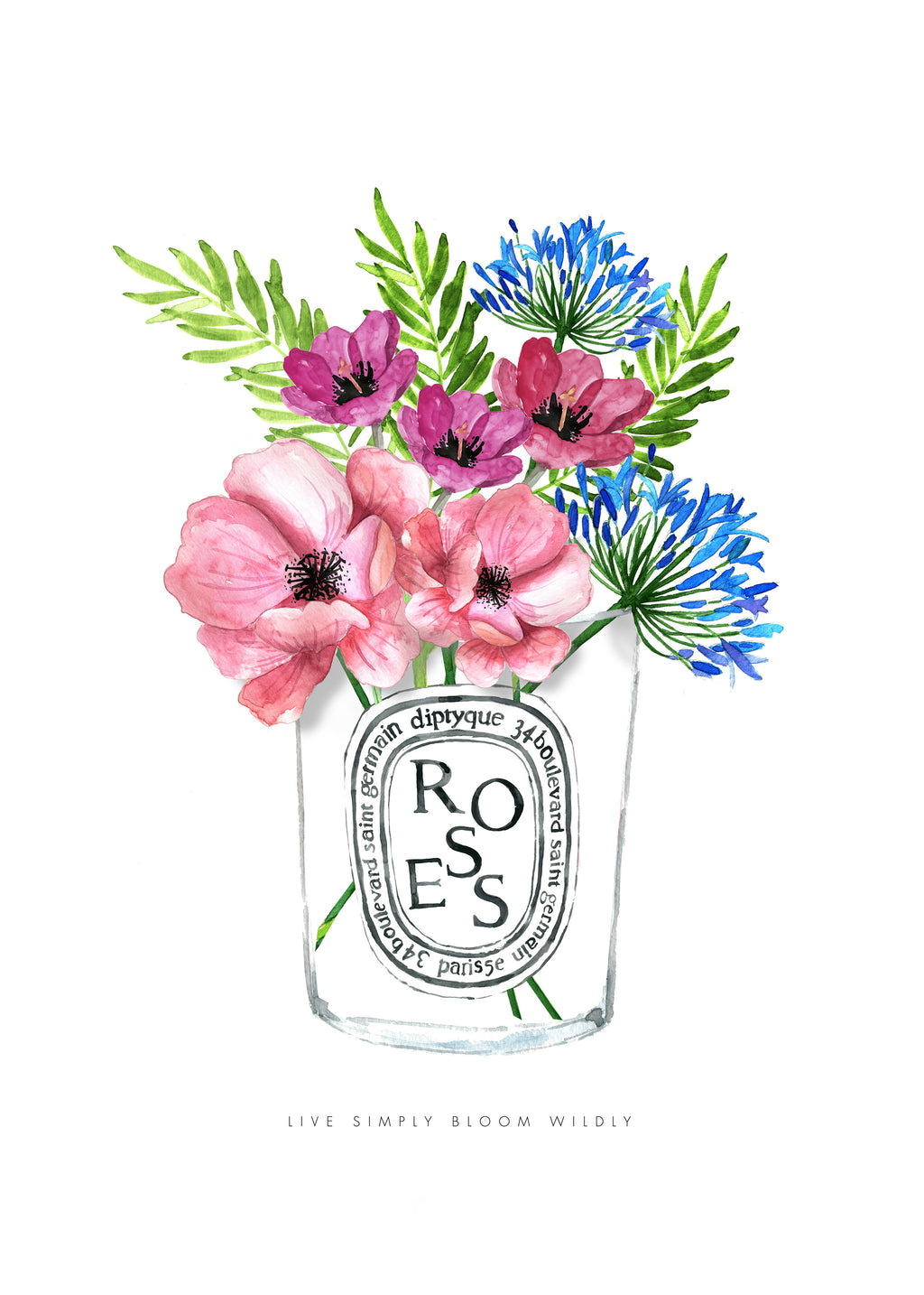 Diptyque Florals - Unframed art print