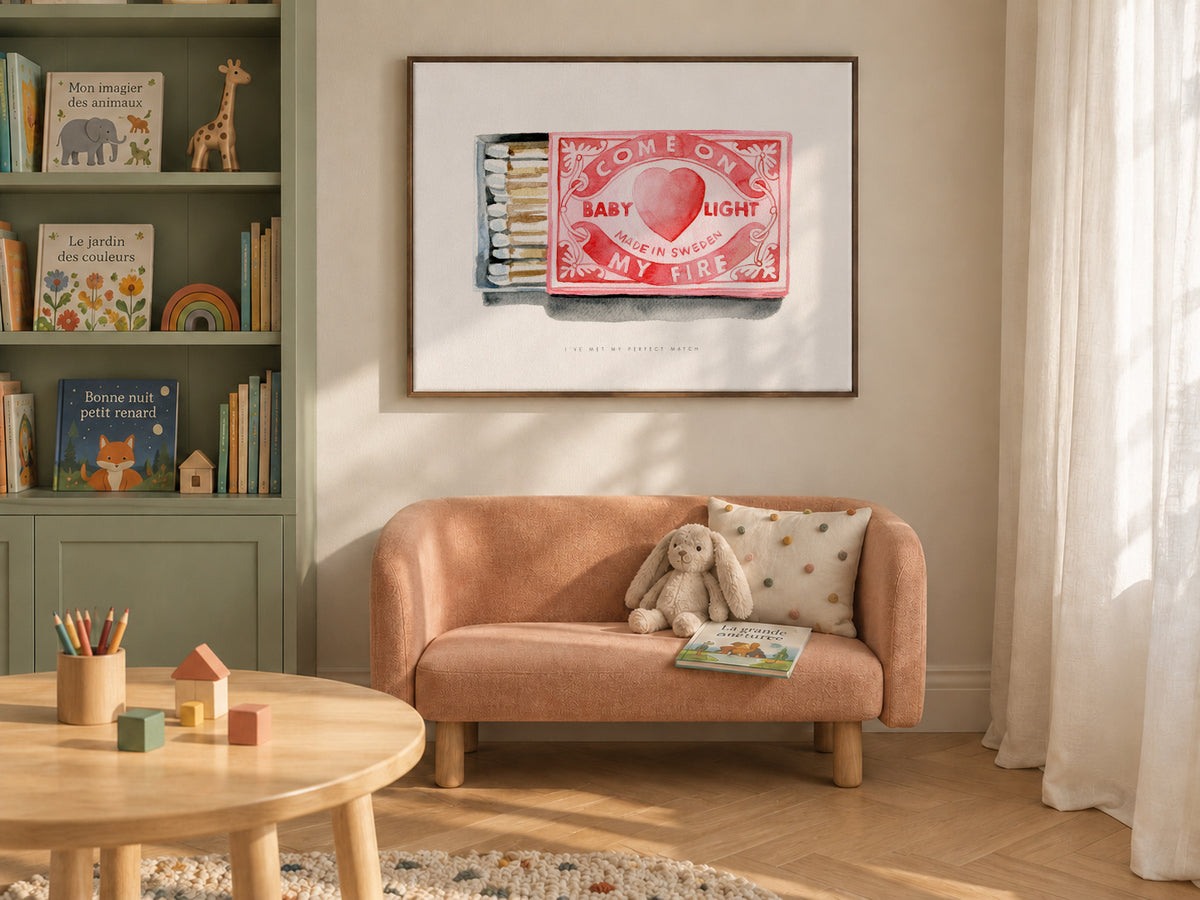 Perfect match - Framed canvas in an interior