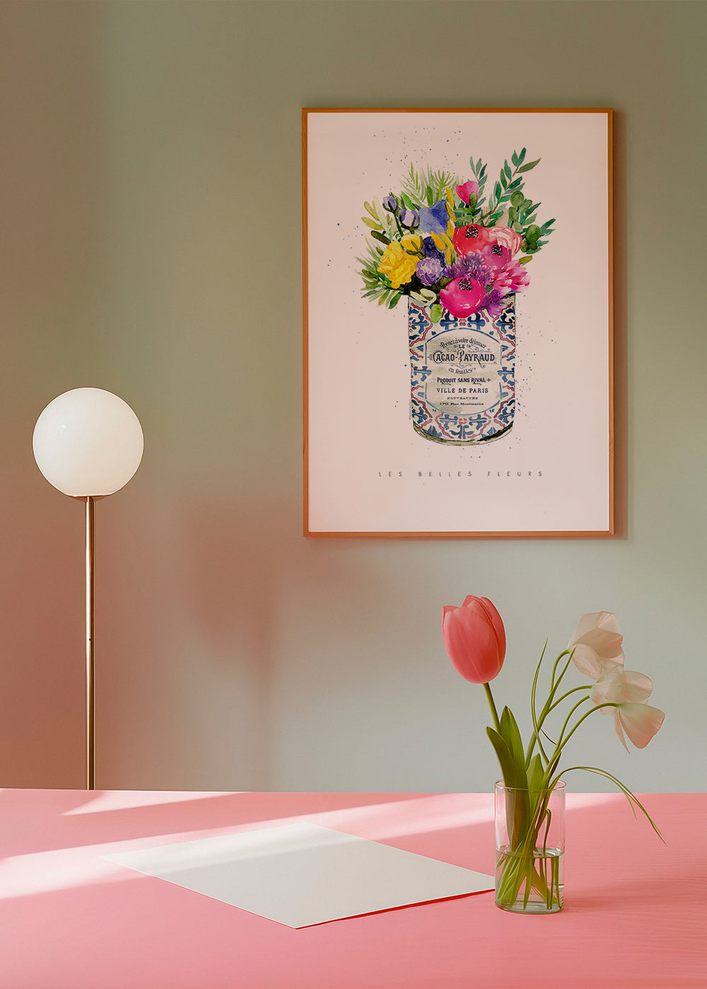 Summer Florals Vintage Can