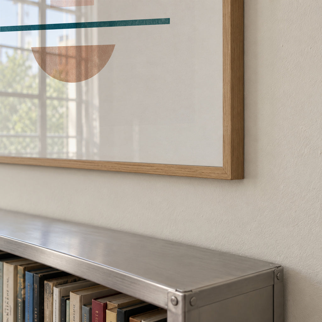Geometric No 02 - Framed poster detail