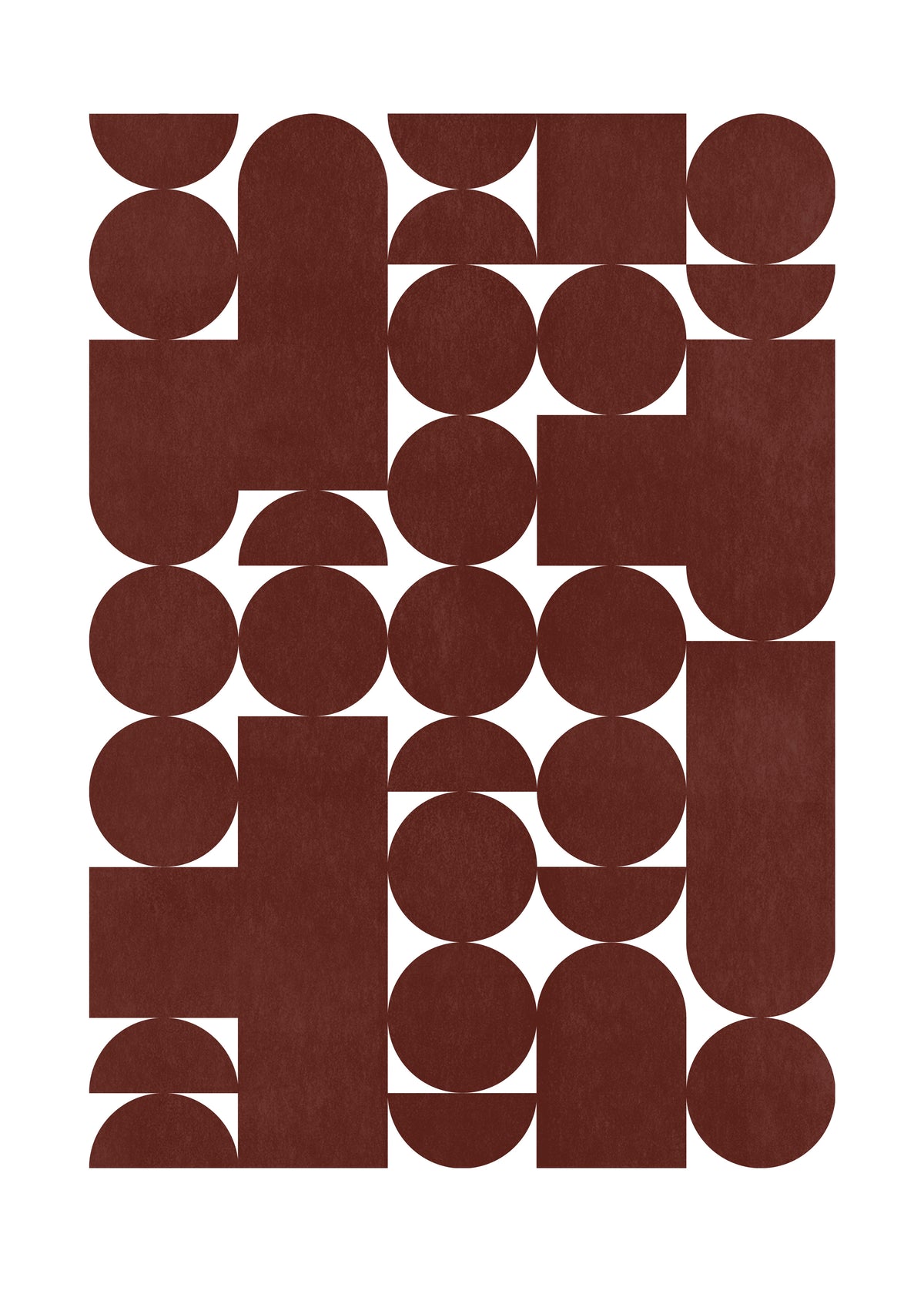 Retro Geometric Pattern - Unframed art print