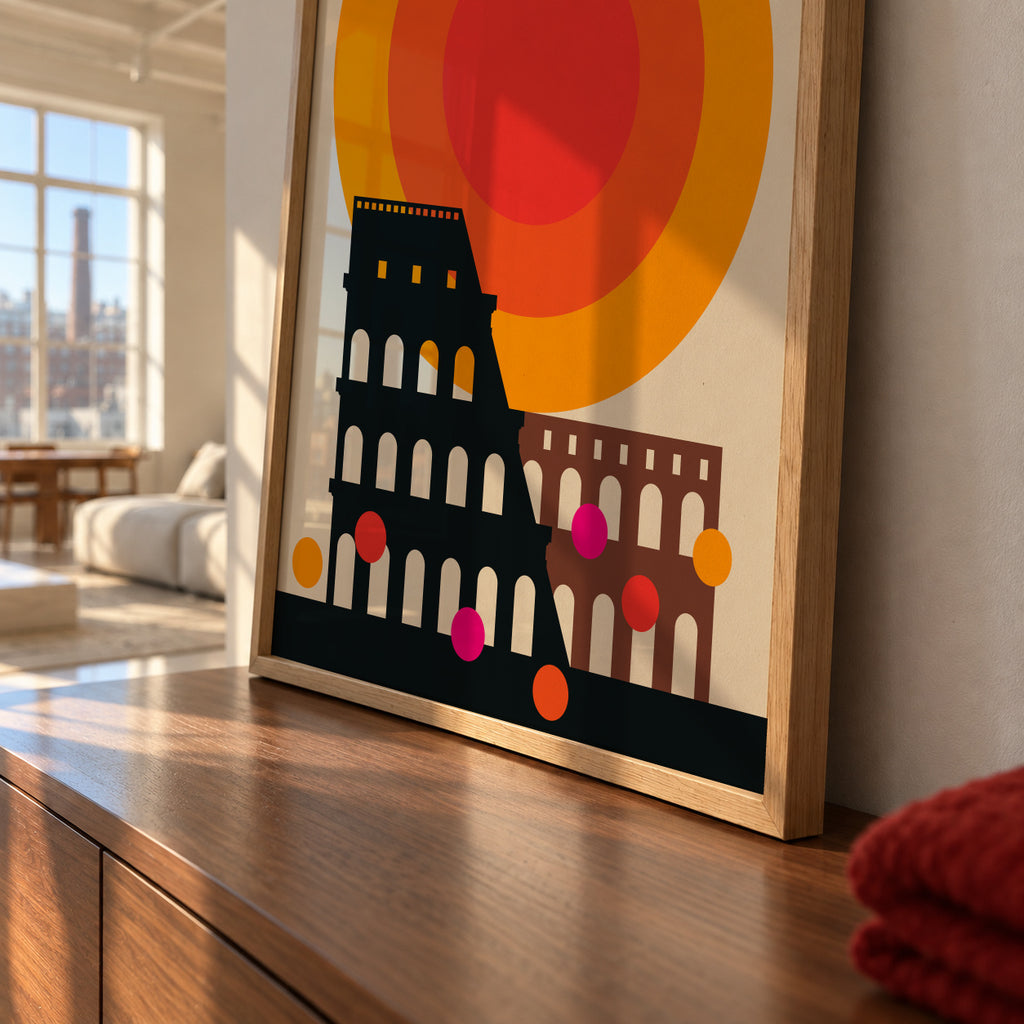 Rome 73 - Framed poster detail