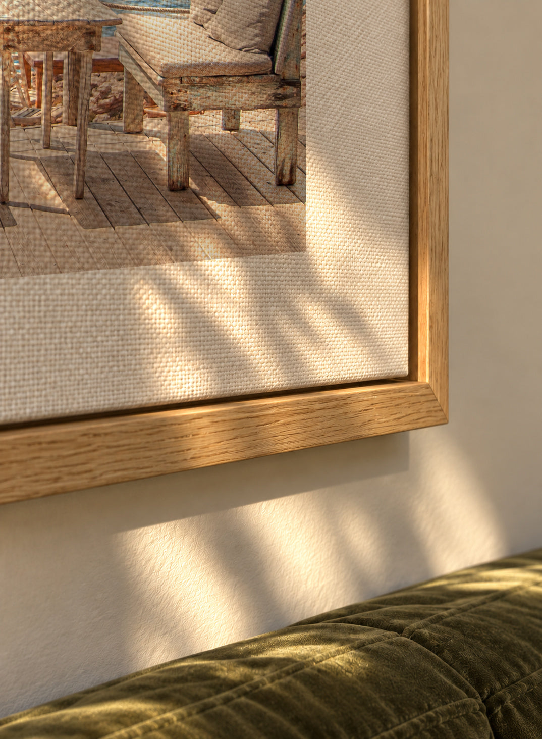 Ibiza VII - Framed canvas detail