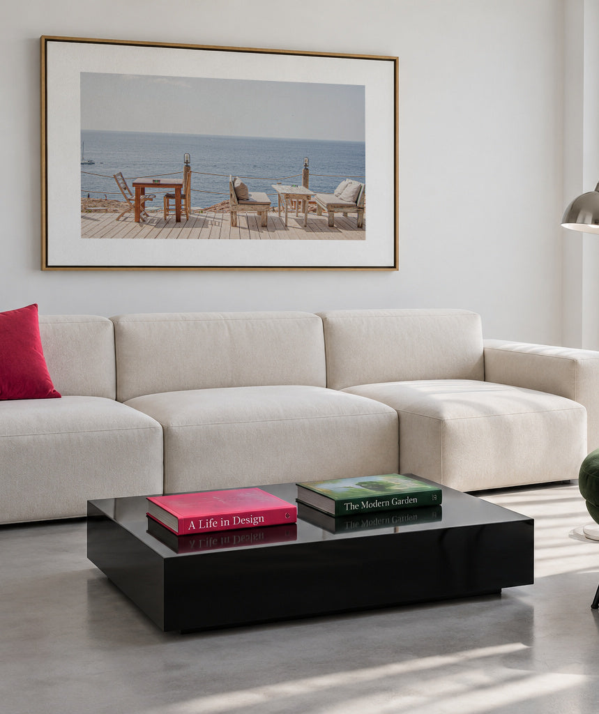 Ibiza VII - Framed canvas in an interior