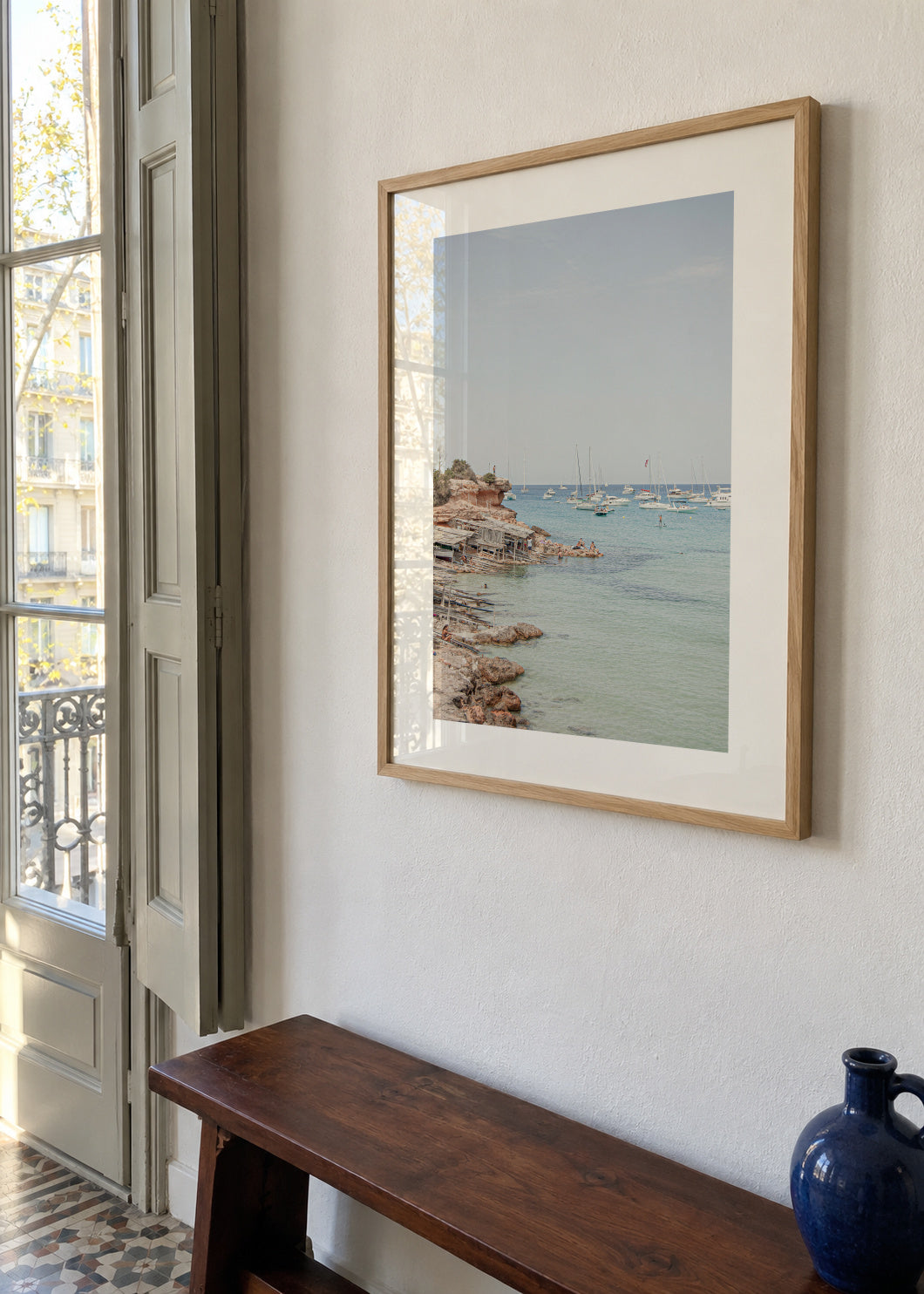 Formentera XXIV - Framed poster in an interior