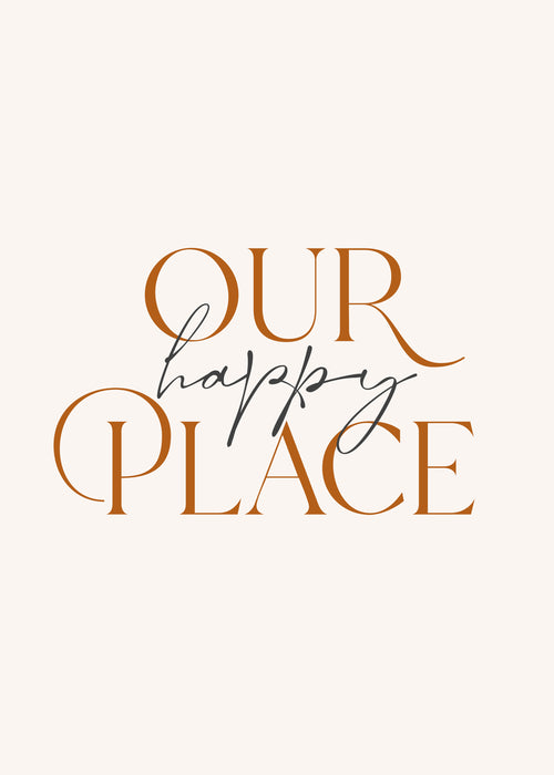 Our Happy Place - Unframed art print
