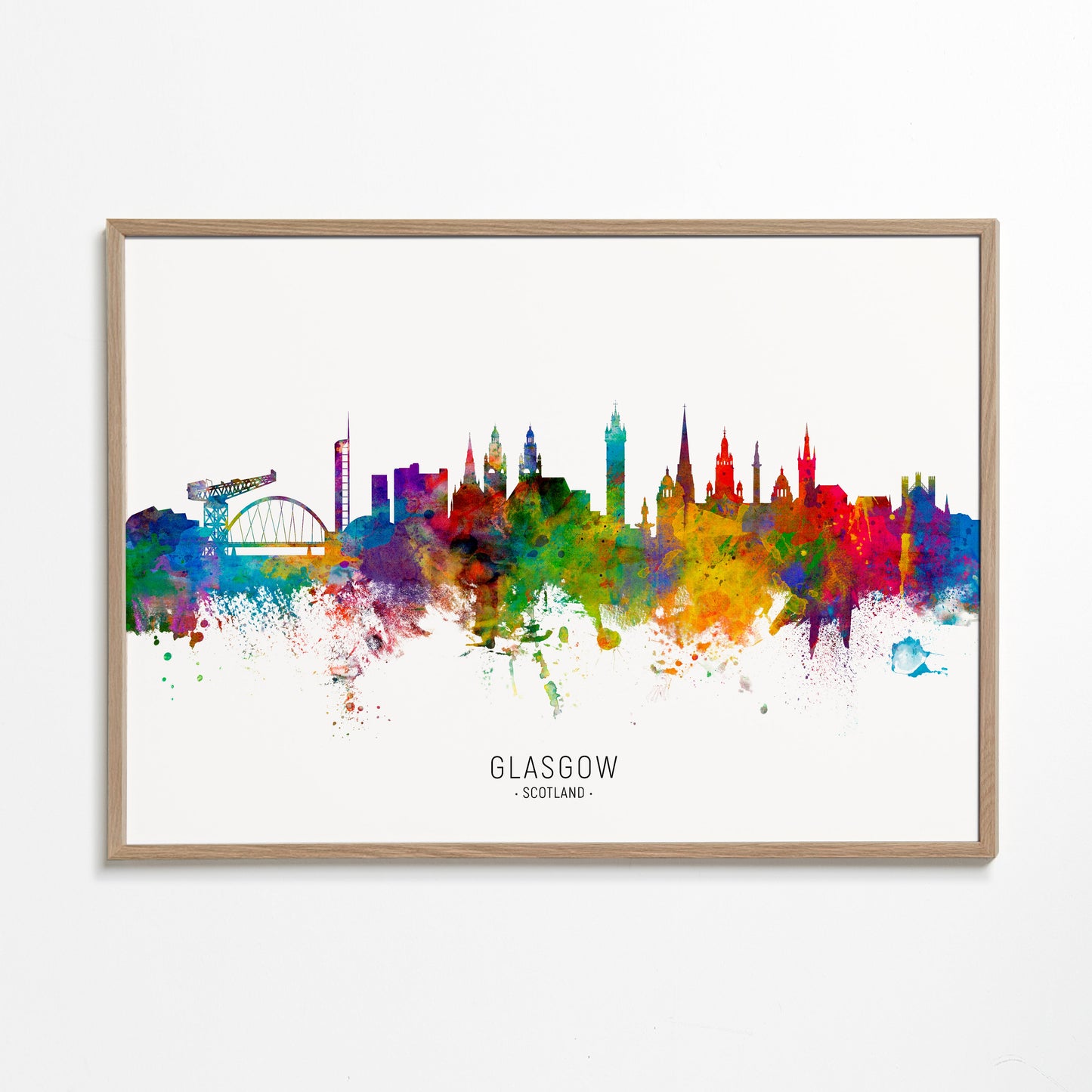 Glasgow Skyline multicolor