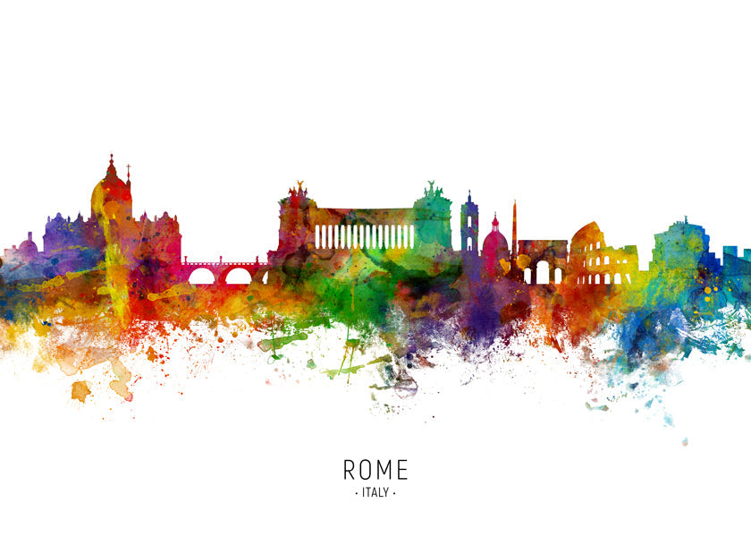 Rome Skyline multicolor