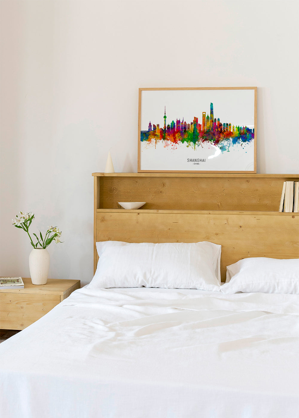 Shanghai Skyline multicolor