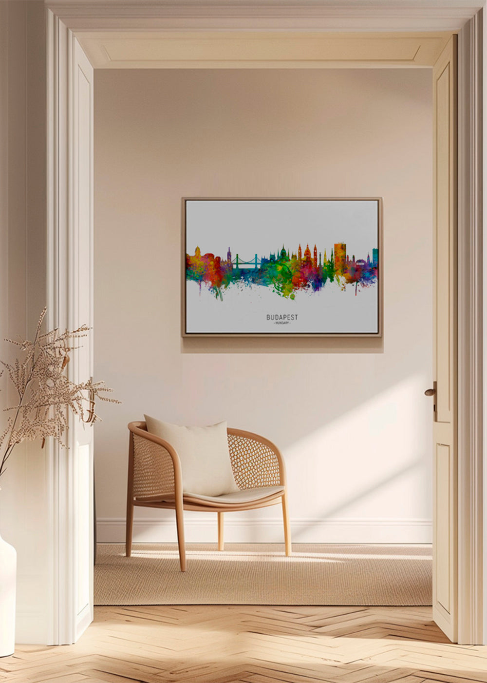 Budapest Skyline multicolor