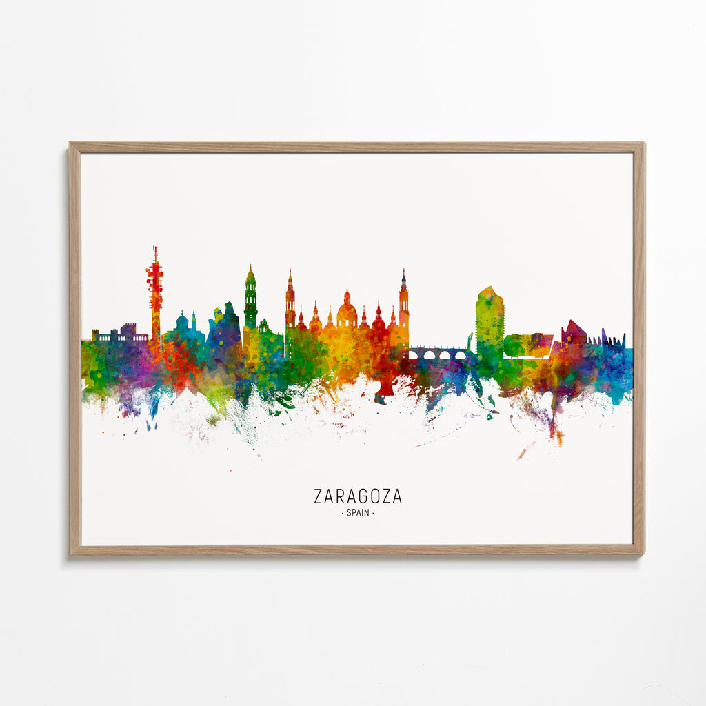 Zaragoza Skyline multicolor