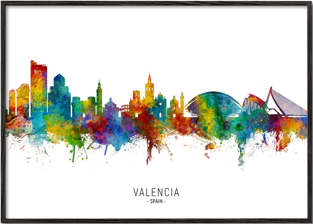 Valencia Skyline multicolor