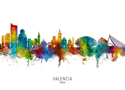Valencia Skyline multicolor