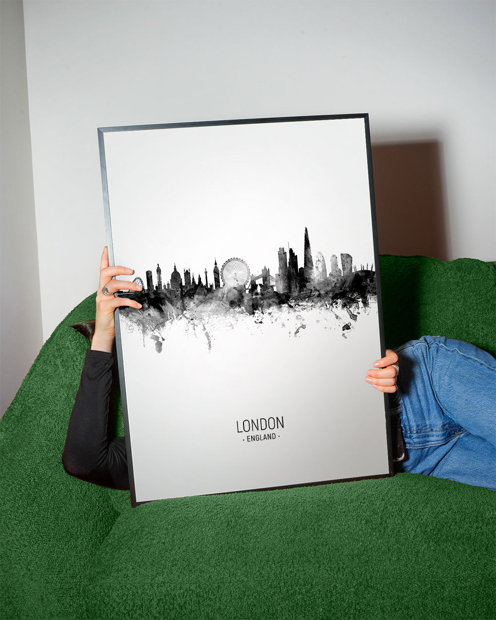 London Skyline en blanco y negro