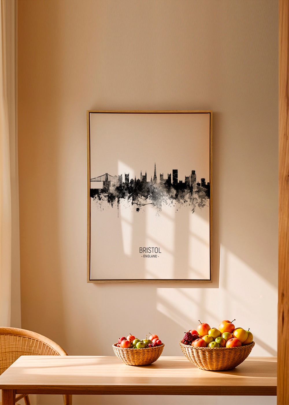 Bristol Skyline en blanco y negro