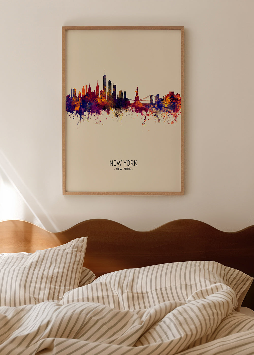 New York Skyline en beige