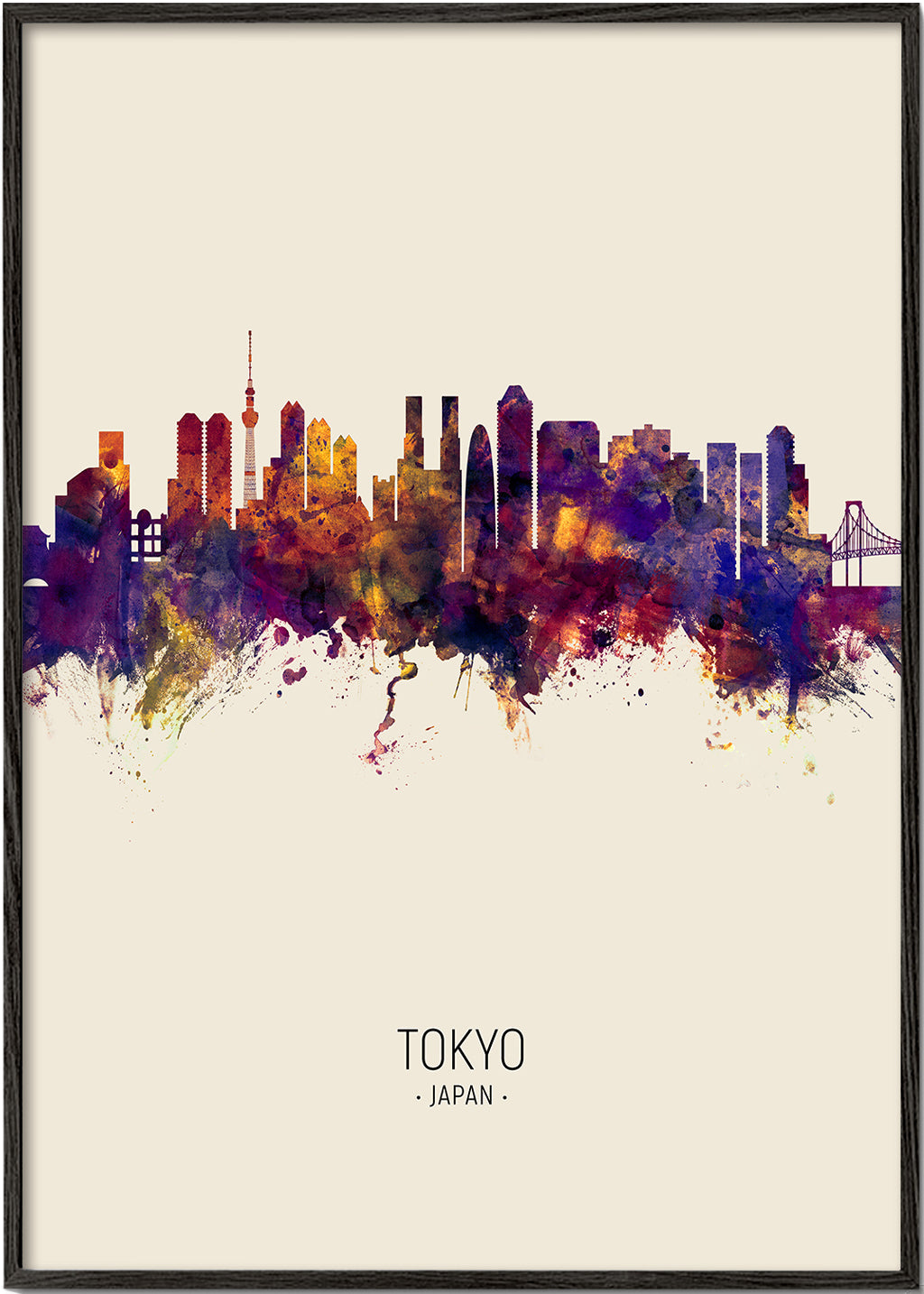 Tokyo Skyline en beige