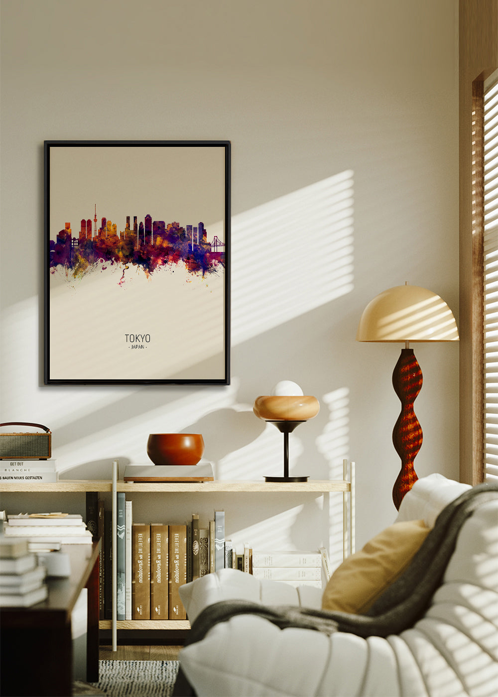 Tokyo Skyline en beige