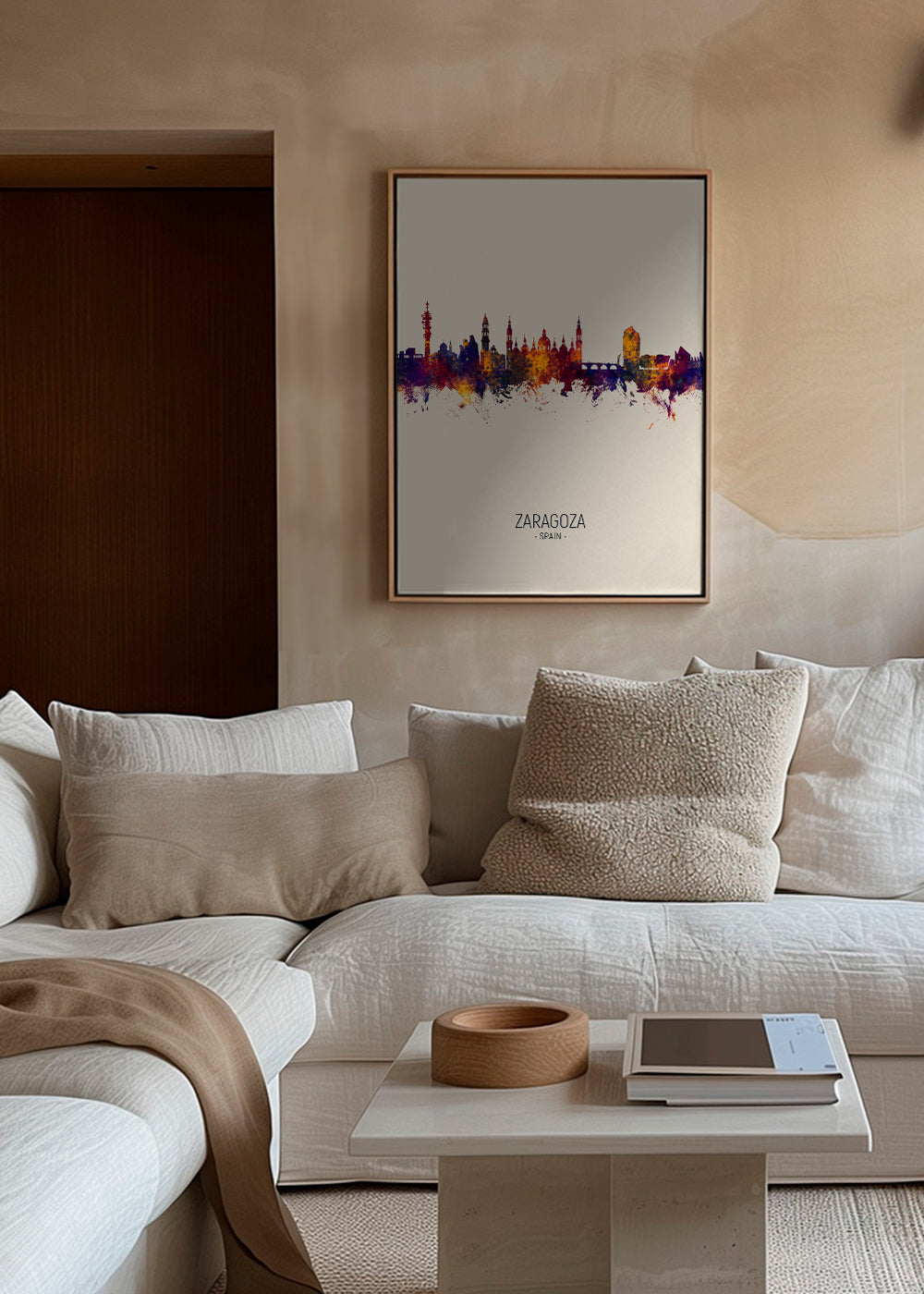 Zaragoza Skyline en beige