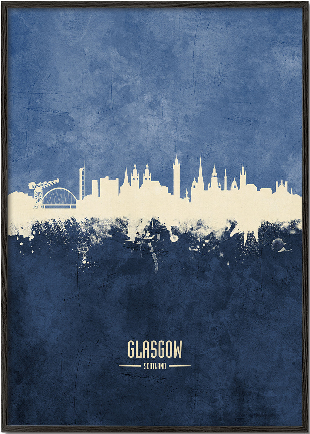 Glasgow Skyline Azul