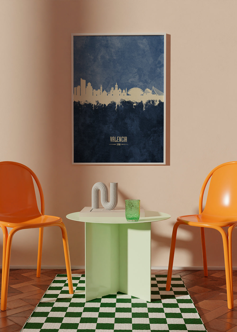 Valencia Skyline Azul