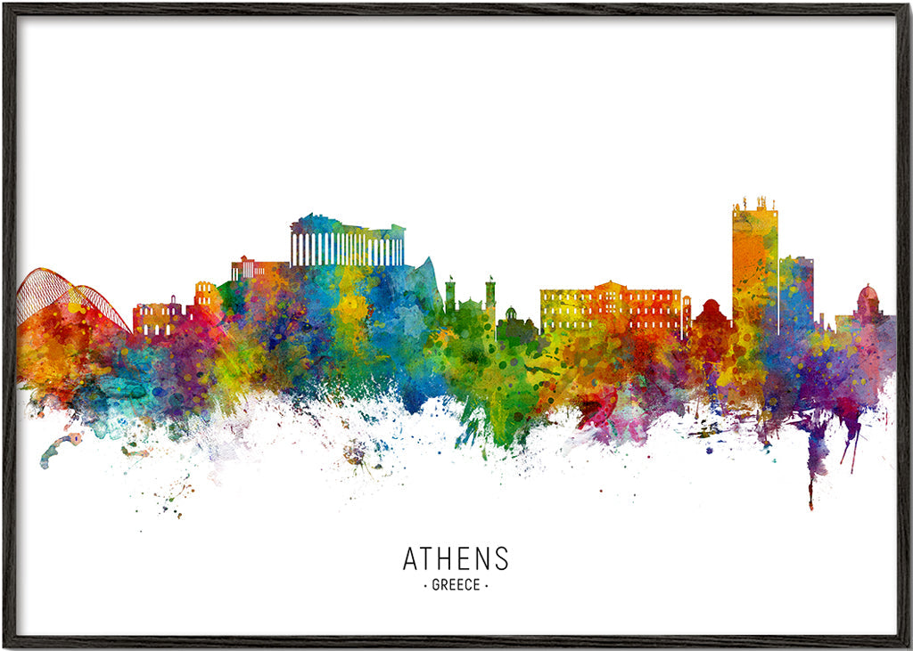 Athens Skyline multicolor