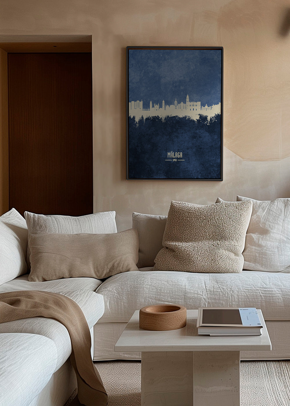 Málaga Skyline azul