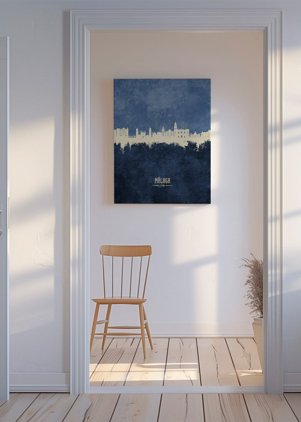Málaga Skyline azul