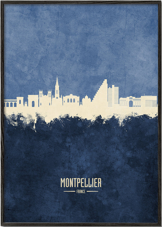 Montpellier Skyline azul