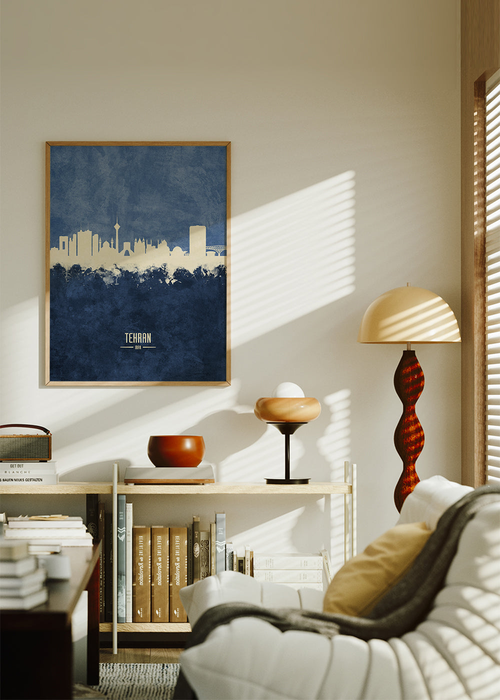 Tehran Skyline azul