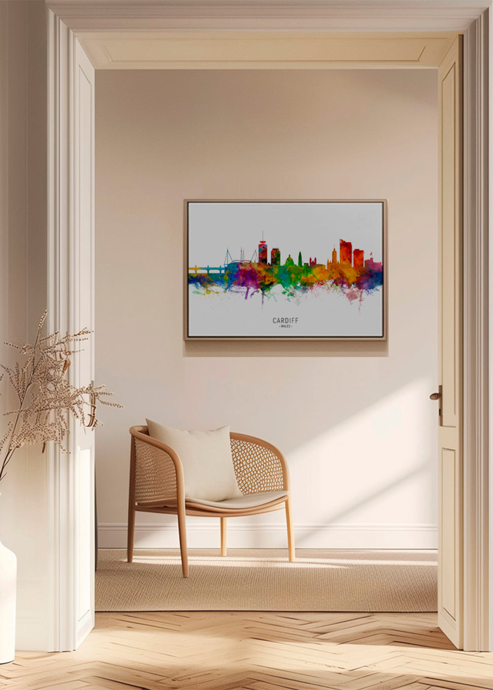 Cardiff Skyline multicolor