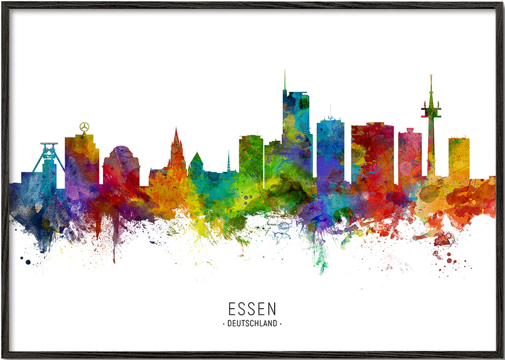 Essen Skyline multicolor