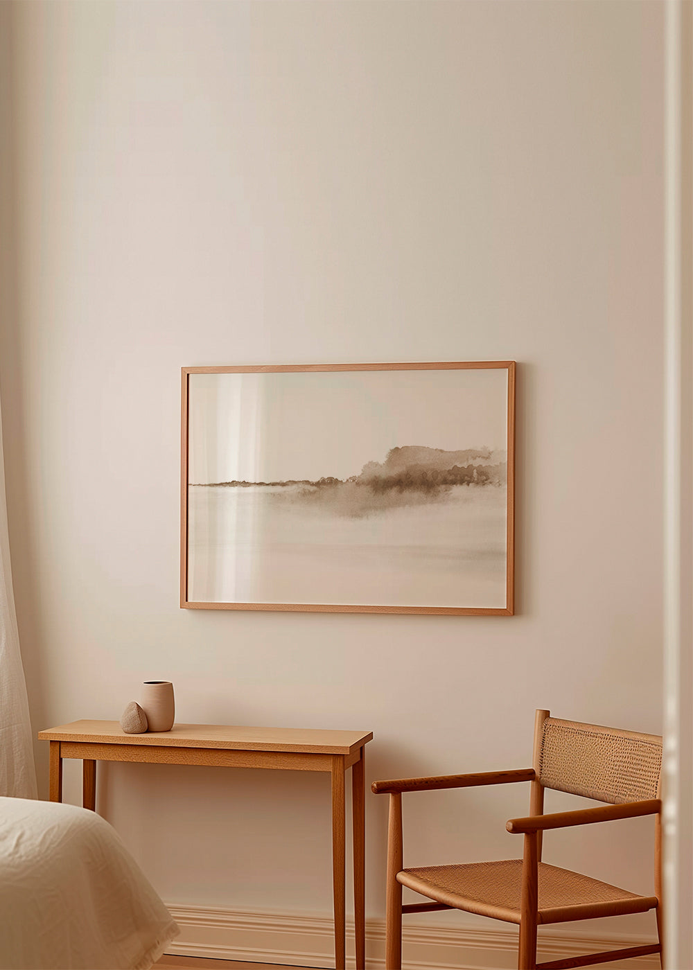 Watercolor landscape N 38 - Sepia