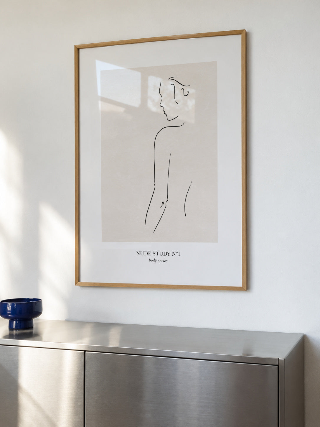 Nude Study Nº1 - Framed poster in an interior