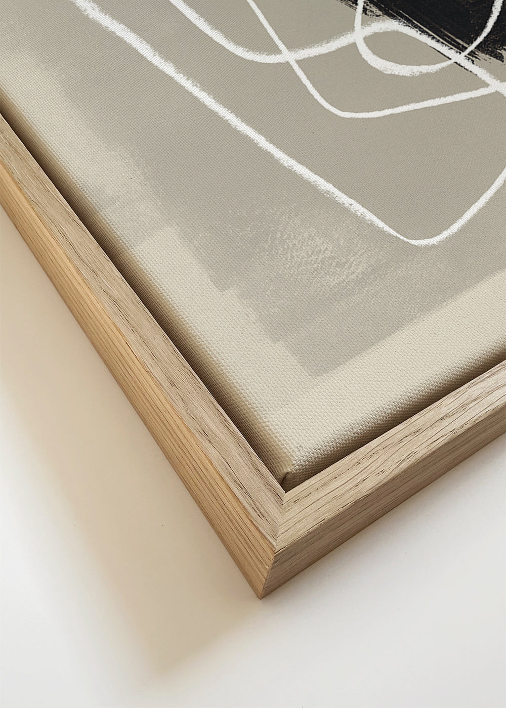 Pencil scribble and ink brush stroke Nº1