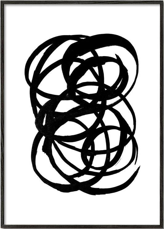 Ink scribble - Black and white