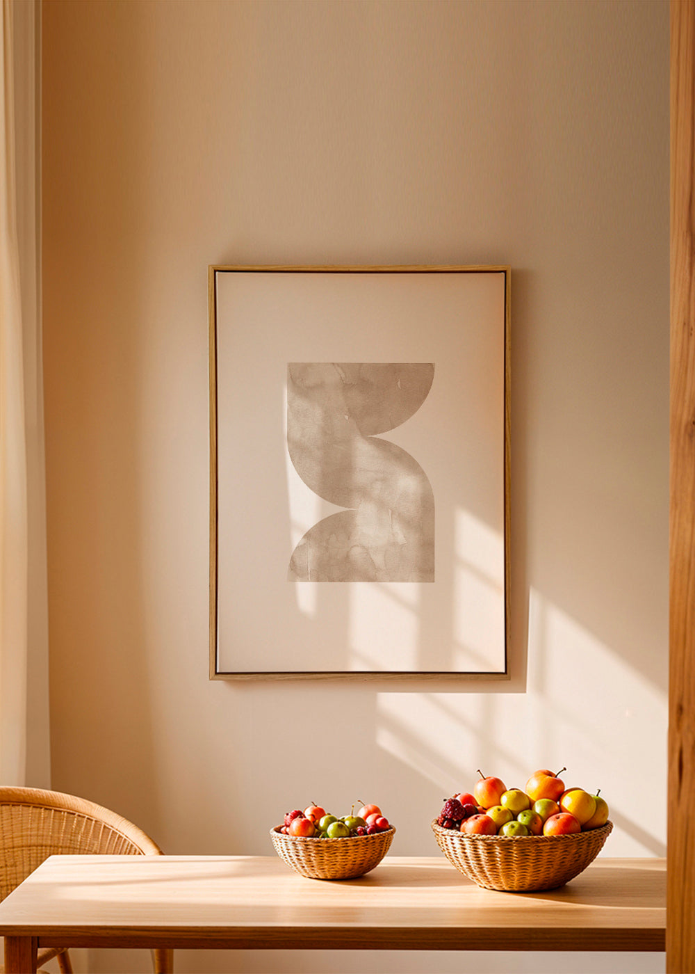 Watercolor shapes Nº2 - beige tones