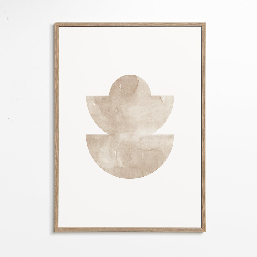 Watercolor shapes Nº5 - beige tones