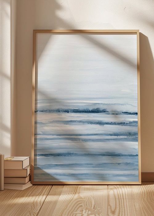 Watercolor landscape N 45 Indigo Blue