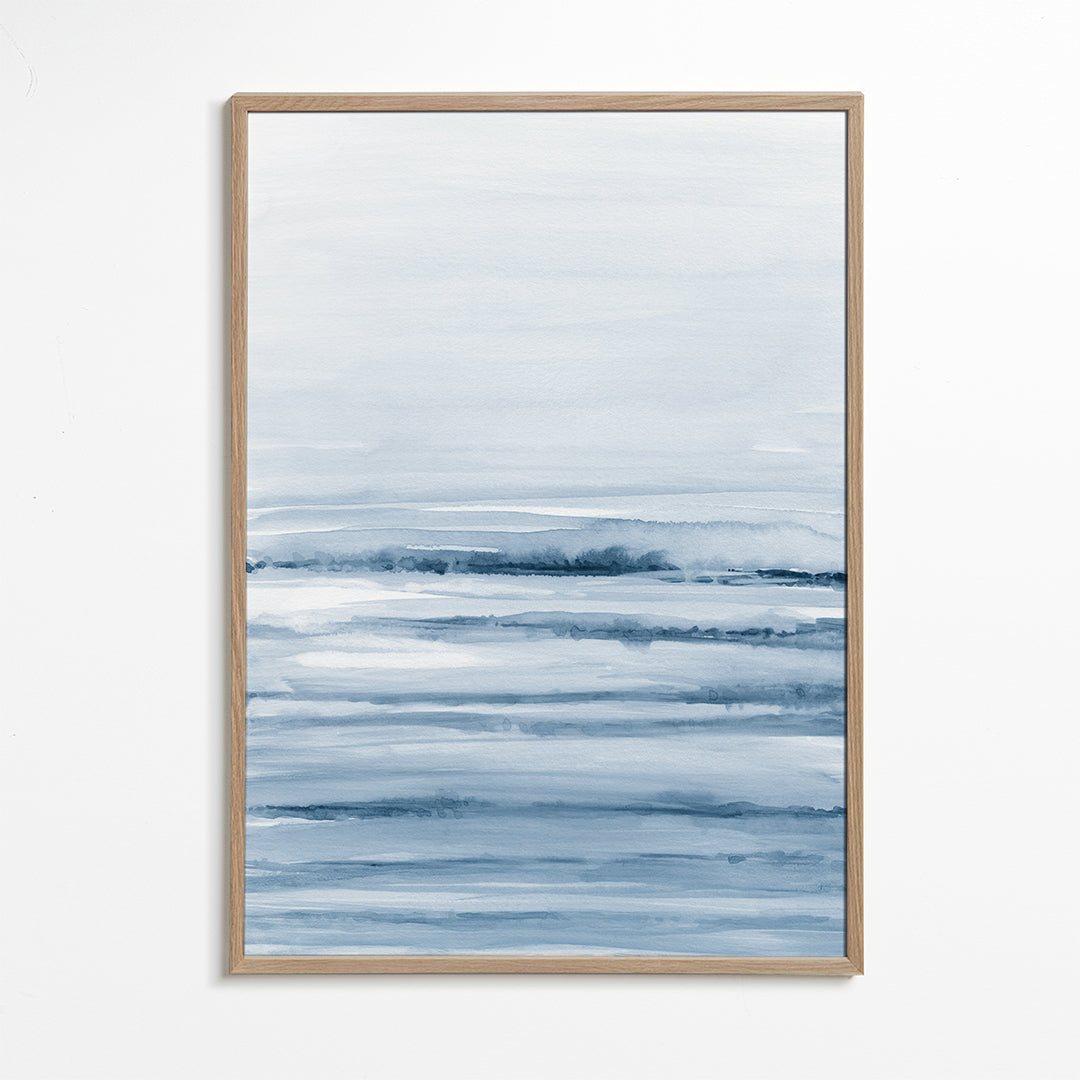 Watercolor landscape N 45 Indigo Blue