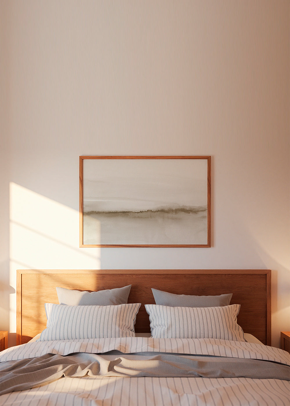 Watercolor landscape N 47 Beige tones