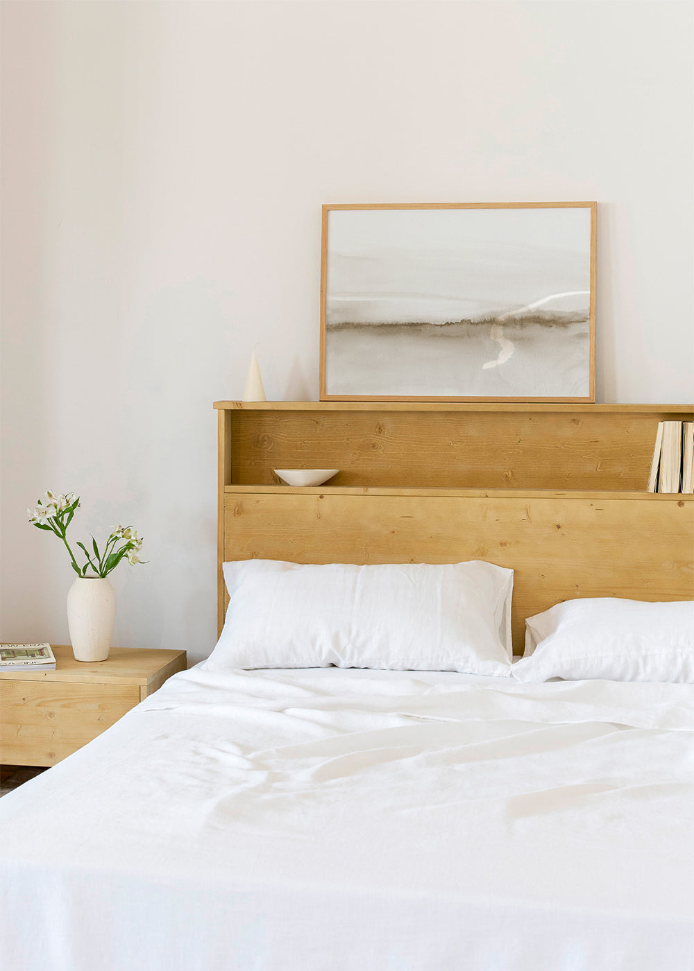 Watercolor landscape N 47 Beige tones