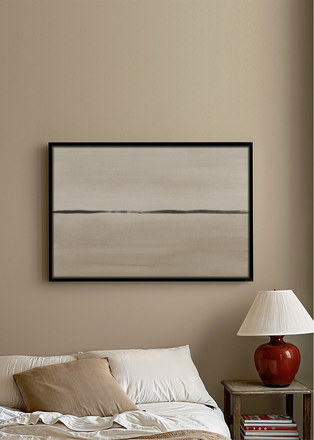 Minimalist horizon in beige tones