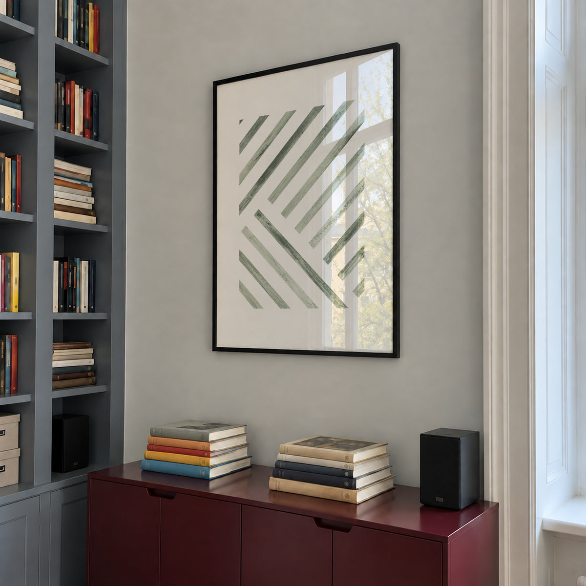 Edge 01 - Framed poster in an interior