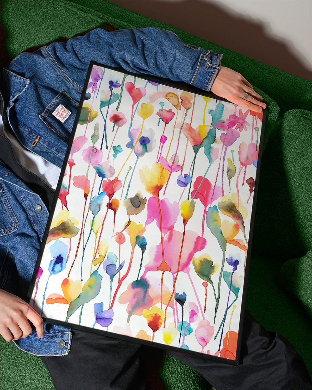 Wild Rustic Flowers Colorful