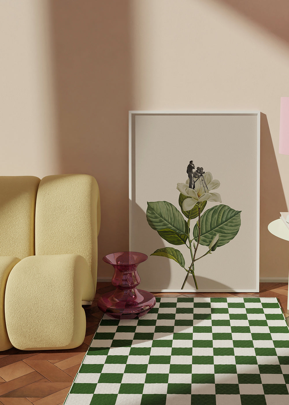 Botanical vintage cameraman