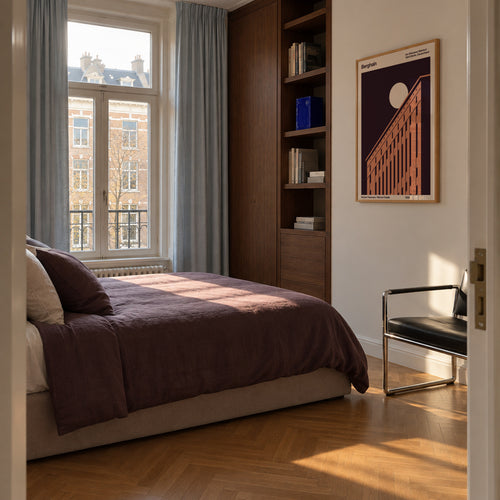 Berghain - Night - Framed poster in an interior
