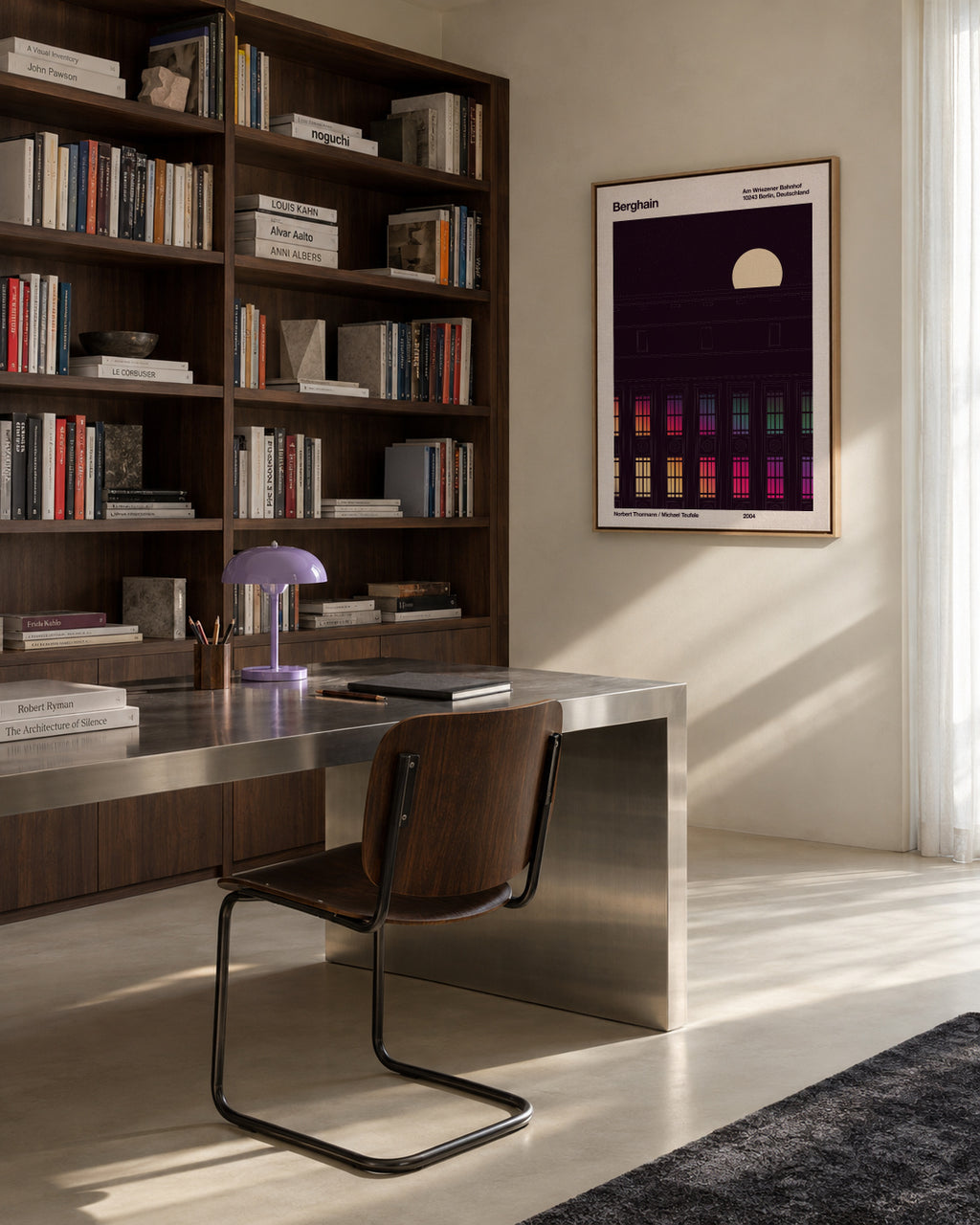 Berghain Night - Framed canvas in an interior